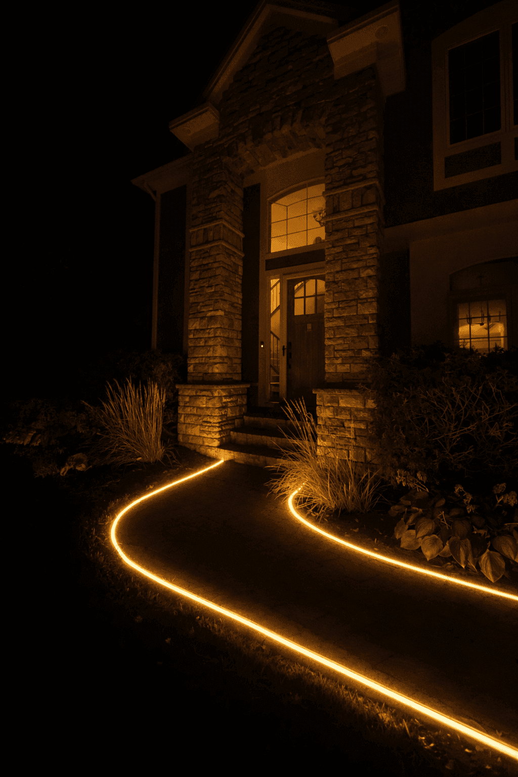 led porch lighting installation in minneapolis